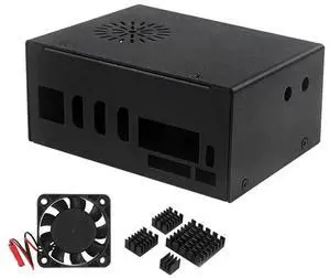 Aluminum Alloy Case For Orange Pi 5 Plus Metal Case With Cooling Fan Aluminum Heatsink Metal Shell For Orange Pi 5 Plus-N33R