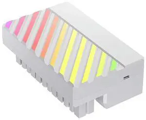 Ageryu ATX 24Pin ARGB Adapter 90°Converter 24PIN RGB Power Cord Adapter For 24Pln Motherboard Power Supply