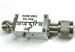 Ageryu RF Bias Bias Tee 10 Mhz-6000 Mhz 6G Hz Broadband Feeder RF Blocker And Head OF/ HAM Radio RTL SDR LNA Amplifier-N33R
