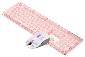 Ageryu Wired Mechanical Keyboard With Mouse LED Silent Keyboard Gaming Keyboard Waterproof For E-Sports And Office Use
