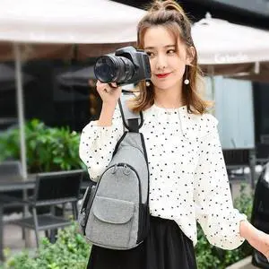 Waterproof Camera Backpack For Alpha A6500, A6300, A6000, A9, A7C, A74, A7S, A7R Travel Photo Case Grey-N33R