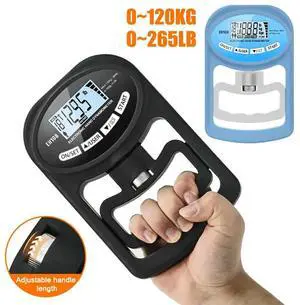 Ageryu Grip Strength Tester 265Lbs/120Kg Digital Hand Dynamometer Grip Strength Meter USB LCD Screen-N33R
