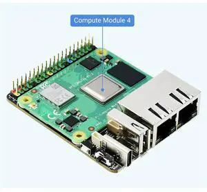 MINI Dual Ethernet CM4 Carrier Board For RPI Pi Compute Module For 4 Lite EMMC Expansion Base Board