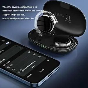 Ageryu TWS Over-Ear Wireless Earphone Long Life Bluetooth 5.2 Open-Ear Hook Cordless Stereo Never Drop Off Hifi Easy Install-N3
