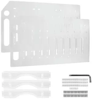 Ageryu 3.5 Inch Desktop Hard Disk Rack Transparent Acrylic Mechanical Hard Disk Cage External Hard Disk Storage Box 10 Layer