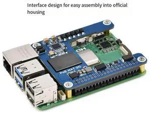 For Pi 5/CM5 Poe HAT Power Over Ethernet HAT(H) 5V 5A Support 802.3Af/At With Case For RPI 5/CM5