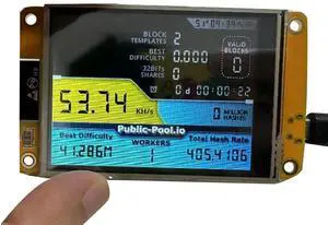 Ageryu N33R_NerdMiner V2 2.8 inch display Screen BTC Solo Lottery Nerd miner