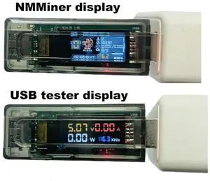 Ageryu N33R_NMMiner Miner 117KH/S USB Chain ESP32 Crypto Miner with Adapter