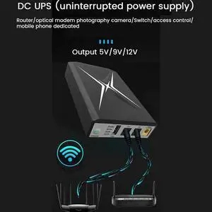 Ageryu 10400Mah DC UPS Uninterrupted Supply Router 9V 12V 18W Backup Mini UPS USB Wifi Router For CCTV Power Supply Easy To Use