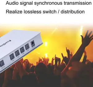 Workmanshipp-4X4 Audio Matrix Spdif Toslink Digital Optical 4 In 4 Out Audio Switch Converter Splitter Box For TV DVD Workmanshipp-4X4 Audio Matrix Spdif Toslink Digital Optical 4 In 4 Out Audio Switch Converter Splitter Box For TV DVD