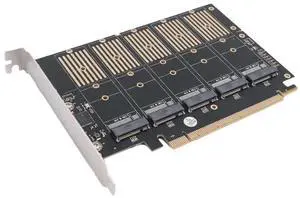 Ageryu Pcie X16 M.2 Key B Nvme SSD Adapter Card As Shown PCB SSD Adapter Card NGFF SSD Expansion Card