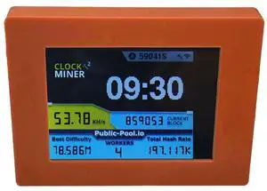 Ageryu N33R_56KH/S 2.8 Inch LCD Display BTC Lottery Miner Brown