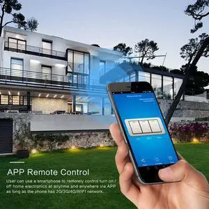 Ageryu Wifi Smart Wall Light Switch 10A Glass Touch Panel Wireless Interuptor Wireless Remote Control-N33R