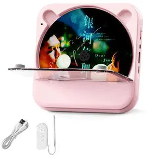 Ageryu Workmanshipp-Portable Home CD Music Player+Remote Control Bluetooth 5.1 CD Player Dust Cover Radio Boombox Display For