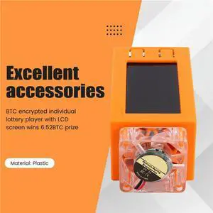 Ageryu 2PCS Nerdminer V2 Pro Miner 78KH/S Mini BTC Solo Lottery Miner With Luminous Fan Bitcoin Lottery Mining Miner