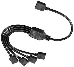 1 To 4 4pin Motherboard Aura Rgb Splitter 12V 30cm Rgb Splitter Connector Computer Accessories Rgb Splitter Adapter for /