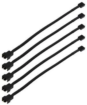 5 Pcs 4 Pin PWM Connector Case Fan Extension Power Cable PWM Fan Extension Cable PWM Fan Cable for Compure CPU Cooling System
