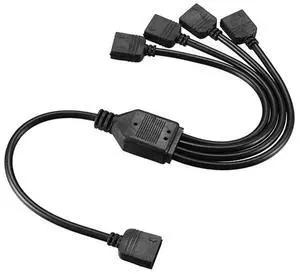RGB LED Splitter Cable 5V Computer Motherboard Extension Cord with Plug-in Function for LED