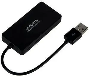 4 Port USB 2.0 Hub High Speed USB Hub USB Splitter USB Data Hub for Desktop Computer PC Laptop Notebook