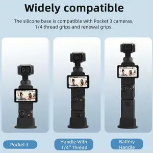 Silicone Desktop Stand Holder Non-Slip Fixed Base Supporting Base for Osmo Pocket 3 for Osmo Pocket 3 Accessories