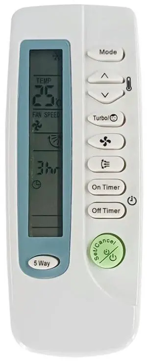 Universal Remote Control Powered Air Conditioner Remote Controller Replacement Parts for ARC-410 ARH-401