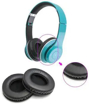 1 Pair Ear Pads Replacement Over Ear Cushion Protein Leather Ear Cups Cover Soft for Technics RP-DH1200/RP-DH1250-S DJ RP-DH1210