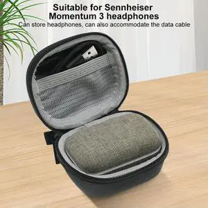 Protective Cover Shockproof Carry Case Portable Storage Box for Sennheiser Momentum True Wireless 3 Earbuds