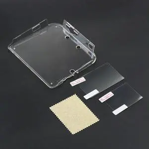 For 2DS Anti Dust Film Screen Protector Anti Scratches Clear Protective Case Cover Clear Plastic Crystal Case for Nintendo 2DS