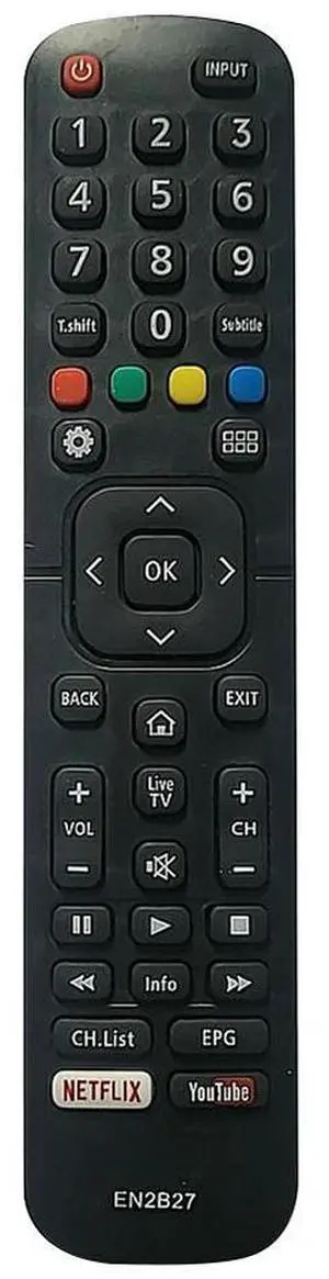 TV Remote Control for Hisense 32K3110W 40K3110PW 50K3110PW 40K321UW 50K321UW 55K321UW for Home Essential TV Part