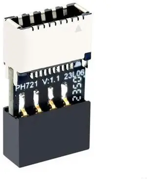 nboard USB2.0 9PIN Male to TypeE 20Pin Female Adapter Converter Easy to use