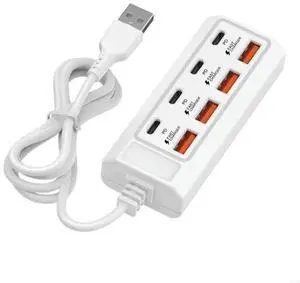 25W Multiports USB Type C Fast Charging 8 in 1 USB Hub Adapter 25W Multiports USB Type C Fast Charging 8 in 1 USB Hub Adapter