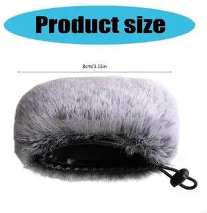 Microphone Furry Windscreen Muff Filter Cover for PCM-D10 Handheld Portable Recorder Outdoor Videography Vlog Film