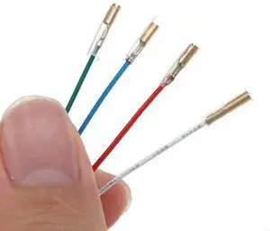 4 Pieces Premium Turntable Phonograph Wires Stereo Cartridge Headshell Wires