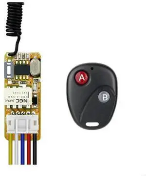 RF Transmitter Remote Control with MOS Tube Switches for Controlling Small Desk Lamps, Routers, Cameras