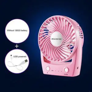 Zoomlion Portable Fan Mini Desktop Fan WithoutGreen USB Fan 3 Speed Green USB Cable Powere