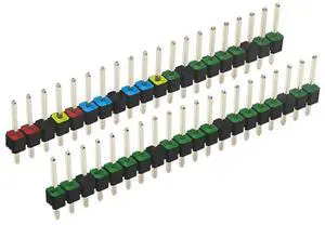 20 Pin GPIO Header Adapter 2.54Mm Pitch Double Row Color Pin Header For Pi PICO W Development Board