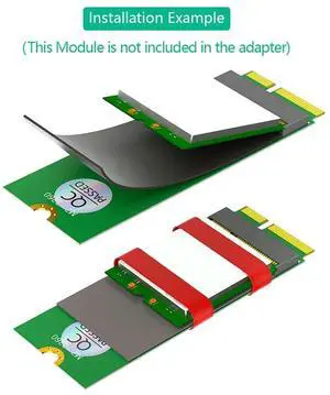 Ageryu M.2 NGFF Key E Female To Male Adapter For Wifi Module AX200/201 Test Protection Card