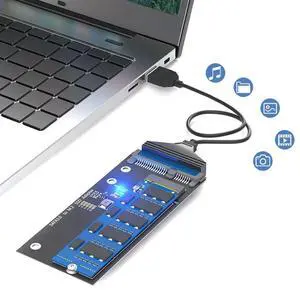 Ageryu M.2 NGFF To SATA Adapter Card B Key/B & M Key SSD Converter For NGFF M.2 2280 2260 2242 2230 SSD (Not For M.2 NVME)