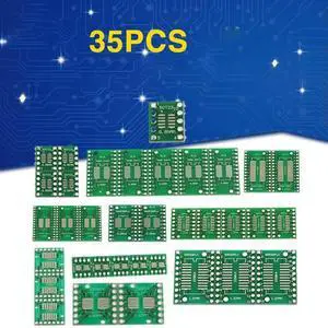 Ageryu 35Pcs PCB Board Kit SMD Turn To DIP SOP MSOP SSOP TSSOP SOT23 8 10 14 16 20 24 28 SMT To DIP