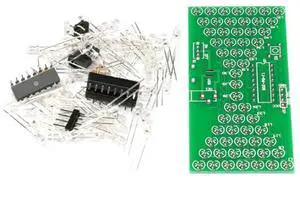 Ageryu 5V Electronic Hourglass DIY Kit Funny Electric Production Kits With LED Lamp Double Layer PCB Board 84X40mm