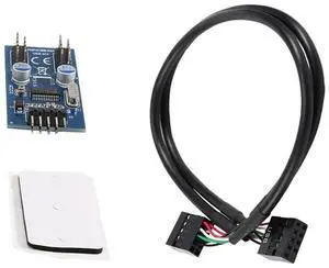 Ageryu 9Pin USB Header Male 1 To 2/4 Female Extension Cable Card Desktop 9Pin USB HUB USB 2.0 9 Pin Connector Adapter