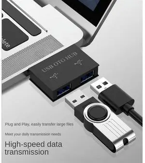 Ageryu USB Hub Adapter Converter Male To Twin Charger Dual 2 Port For PC Computer Accessories USB 2.0 Splitter Hub 2 Ports-N33R