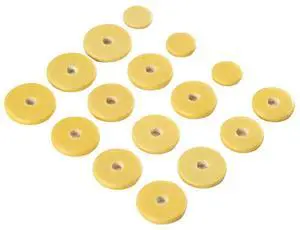 Ageryu 16 Pcs Flute Leather Pads Replacement Durable Exquisite Wind Instrument-N33R