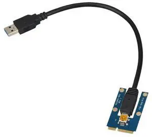 Ageryu USB 3.0 Mini PCI-E to PCIe PCI Express 1X to 16X Extender Riser Card Adapter Extension Cable for Bitcoin Miner MiningAA56