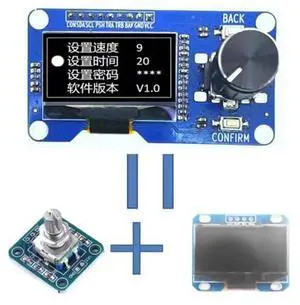 Ageryu 1.3 Inch OLED Display Module With Button EC11 Rotary Encoder IIC Interface LCD Screen DIY Module