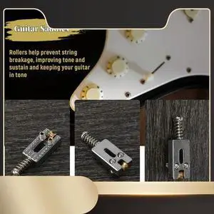 Ageryu 6 Roller Bridge Tremolo Saddles With Wrench For Fender Strat Tele Electric Guitar-N33R