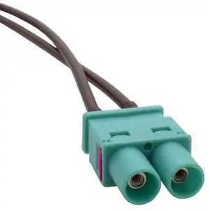 Ageryu Y-Antenna Radio Adapter 2 FAKRA Male Head To 1 FAKRA Female Head Radio Antenna Adapter Connector For VW/-N33R