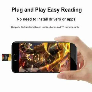 Ageryu 2PCS Type C To Micro-SD TF Card Reader Adapter OTG Smart Memory Card Reader USB3.0 Flash Drive Adapter For Smartphone
