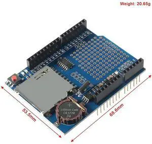 Ageryu 3PCS Data Logger Module Logging Shield Data Recorder DS1307 Shield For UNO With SD Card
