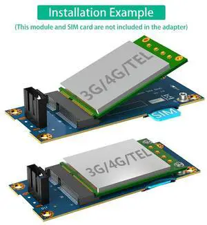 Ageryu Mini PCI-E To USB 2.0 Adapter With SIM Card Slot For WWAN/LTE Module